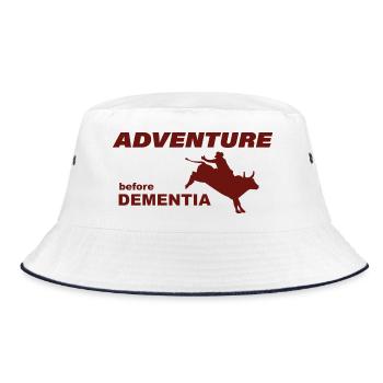 RODEO ADVENTURE - Bucket Hat - white/navy - Front
