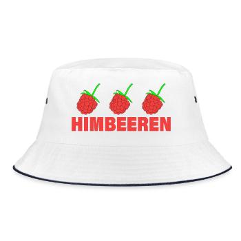 RASPBERRIES - Bucket Hat - white/navy - Front