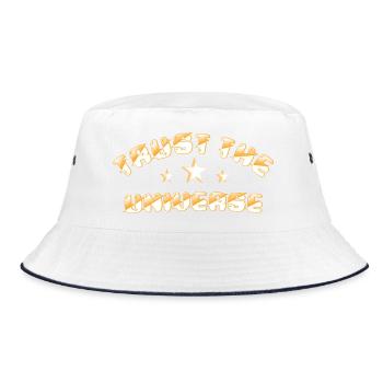 Trust the universe Galaxies lover Stardust - Bucket Hat - white/navy - Front