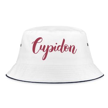Amor - Bucket Hat - Weiß/Navy - Vorne