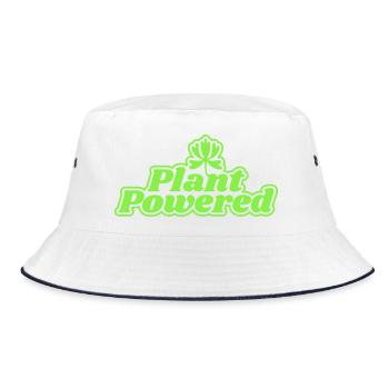 Green drive through plant power - Bucket Hat - white/navy - Front