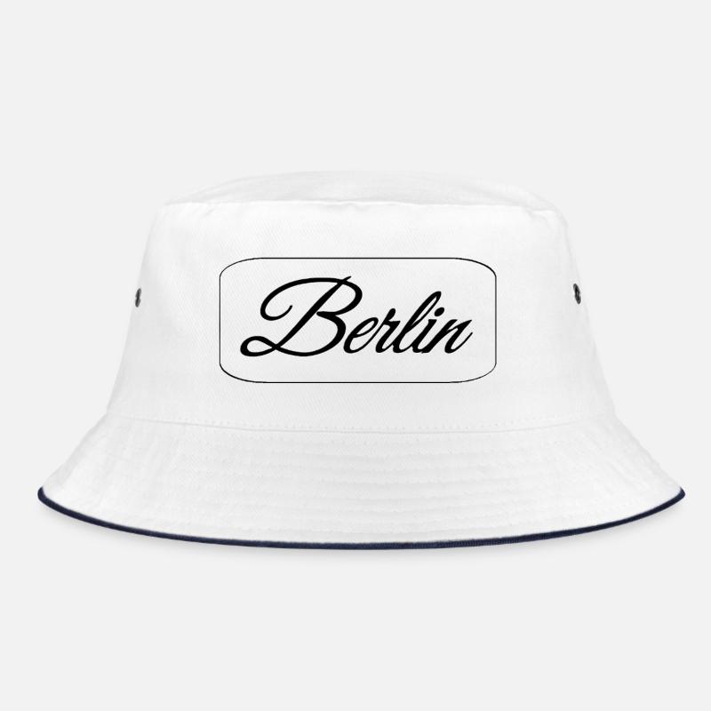 Berlin Skyline Silhouette Design Bucket Hat