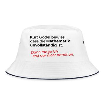 Mathematics incomplete - Bucket Hat - white/navy - Front
