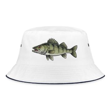 Pêche aux carnassiers du sandre - Bob - blanc/marine - Devant