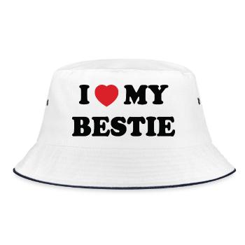 J’aime Ma Meilleure Amie - Bob - blanc/marine - Devant