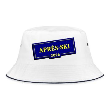 Après-ski 2026 - Bucket Hat - white/navy - Front