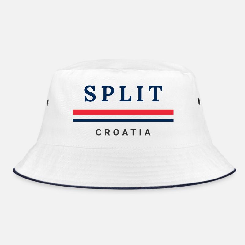 Split City Croatia - Bucket Hat - white/navy