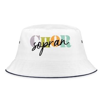 Choir Soprano - Bucket Hat - white/navy - Front