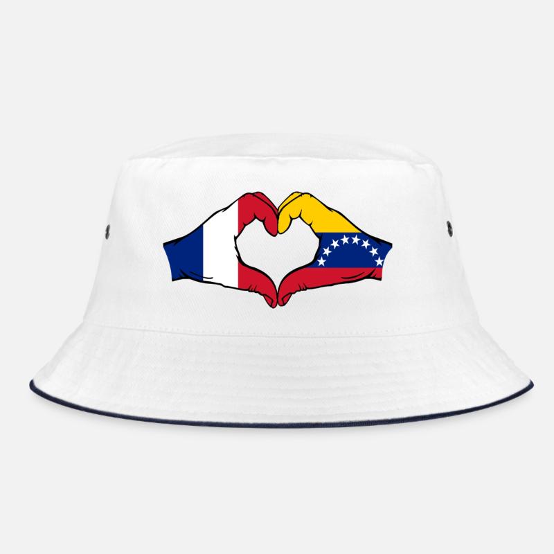 Drapeau du Venezuela Mains Forme de cœur Bob