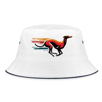 Galgo Logo No12 - Bucket Hat - white/navy - Front