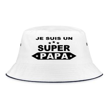 Je suis un super papa - Bob - blanc/marine - Devant
