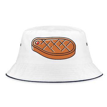 Sushi icon - Bucket Hat - white/navy - Front