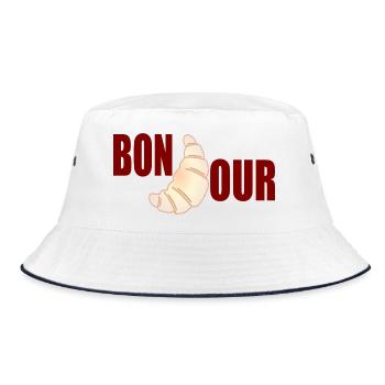 Bonjour Croissants - Bob - blanc/marine - Devant