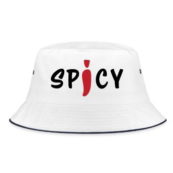 Style alimentaire minimaliste au piment épicé - Bob - blanc/marine - Devant
