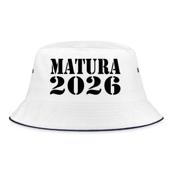 Matura 26 - Bucket Hat - white/navy - Front