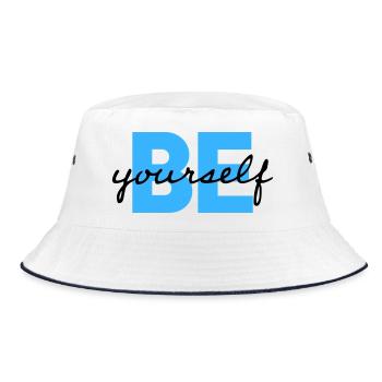 Sois toi-même, motivation en disant Chemise - Bob - blanc/marine - Devant