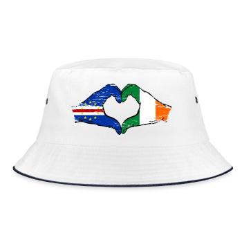 Drapeau du Cap-Vert en forme de cœur en forme de cœur du drapeau irlandais du Cap-Vert - Bob - blanc/marine - Devant
