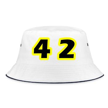 42 Symbole numérique - Bob - blanc/marine - Devant