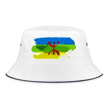 Amazigh flag - Bucket Hat - white/navy - Front