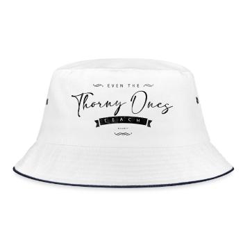 Thorny - Bucket Hat - white/navy - Front
