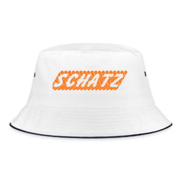 Treasure - Bucket Hat - white/navy - Front