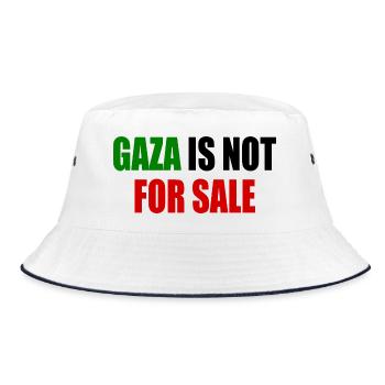gaza is not for sale - Bob - blanc/marine - Devant