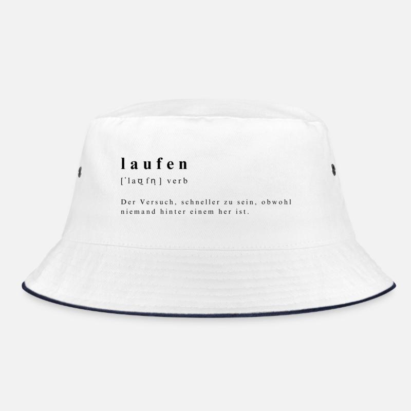Laufen - Lustige Definition des Verbs Lautschrift Bucket Hat