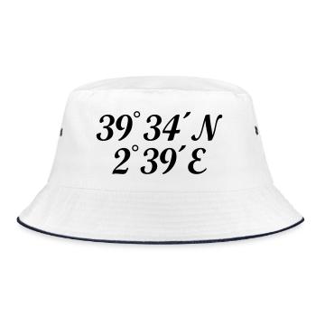 Palma Coordinates - Bucket Hat - white/navy - Front