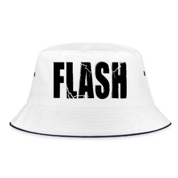 FLASH CLAIM with flash - Bucket Hat - white/navy - Front