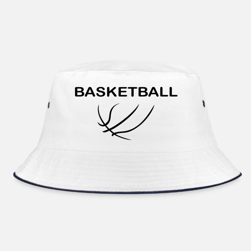 Basketball - Bucket Hat - Weiß/Navy