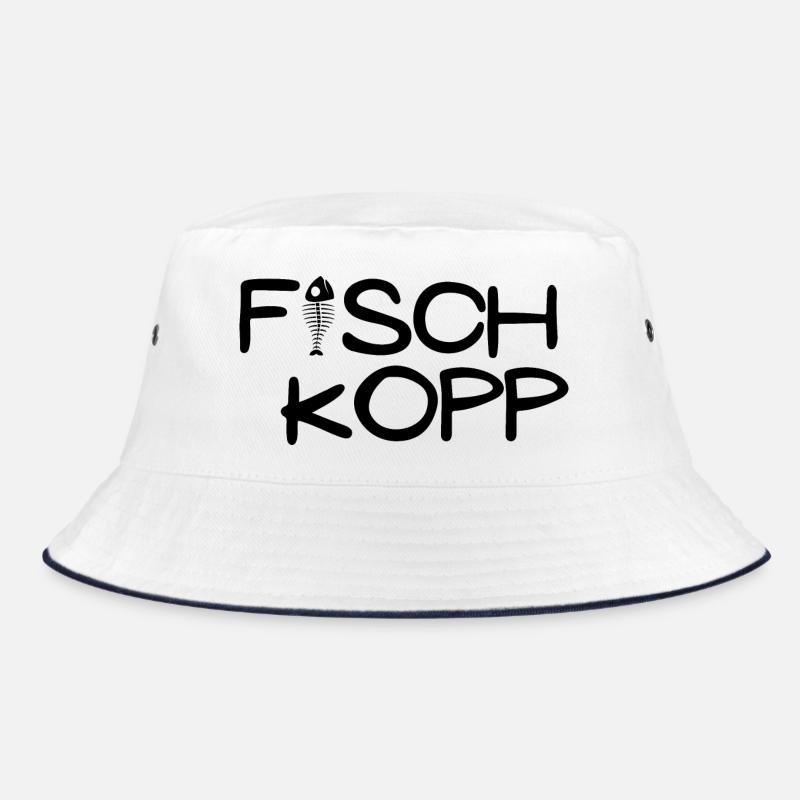 Fischkopp Motiv Angler Bucket Hat
