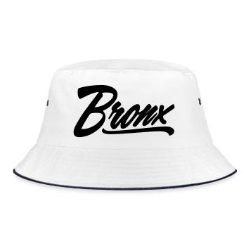 Bronx Shirt - Bucket Hat - white/navy - Front