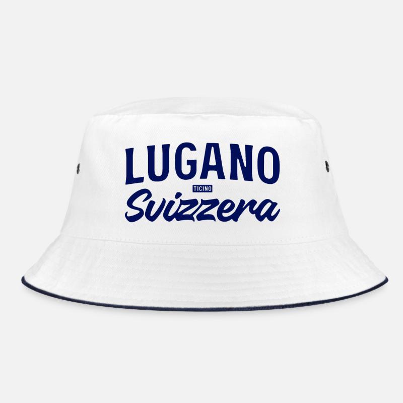 Lugano Svizzera Script Design Bucket Hat