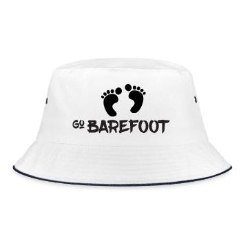 Go Barefoot - Courir pieds nus - Bob - blanc/marine - Devant