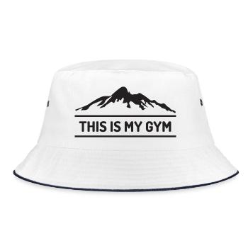 Trail Running - This is My Gym - Bucket Hat - white/navy - Front