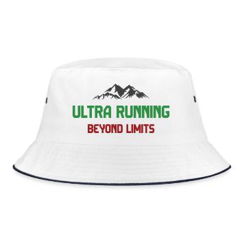 Ultra Running - Beyond Limits - Bucket Hat - white/navy - Front