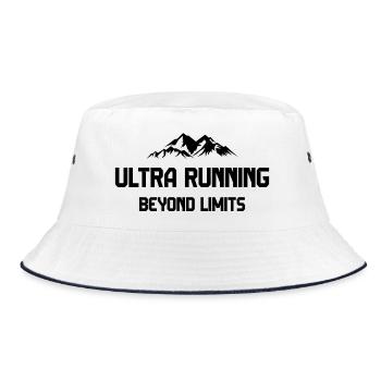 Ultra Running - Beyond Limits - Bucket Hat - white/navy - Front