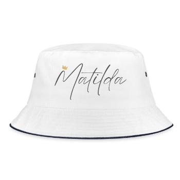 Chemise Princesse Matilda – Nom avec lettre M - Bob - blanc/marine - Devant