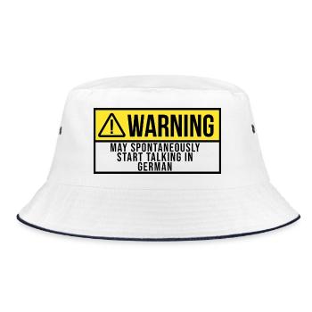 German German German - Bucket Hat - white/navy - Front