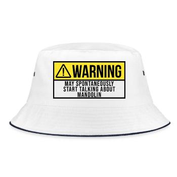 Mandolin Mandolin Mandolin - Bucket Hat - white/navy - Front