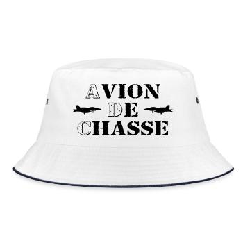 Avion de Chasse - Bob - blanc/marine - Devant