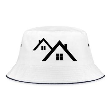 Roof - Bucket Hat - white/navy - Front