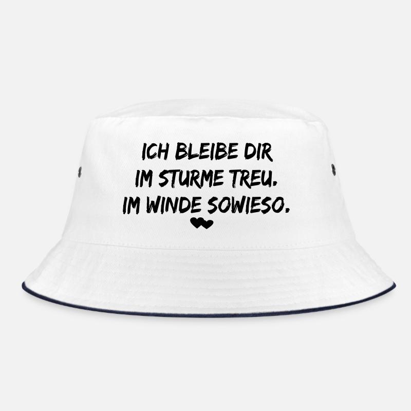 Treue Spruch Liebe Hund & Mensch Bucket Hat