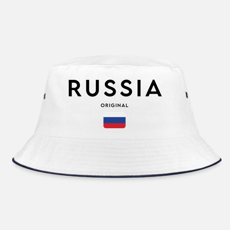 Russischer Stolz, minimalistisches, elegantes Design Bucket Hat