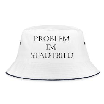 Problem in the cityscape Typo - Bucket Hat - white/navy - Front