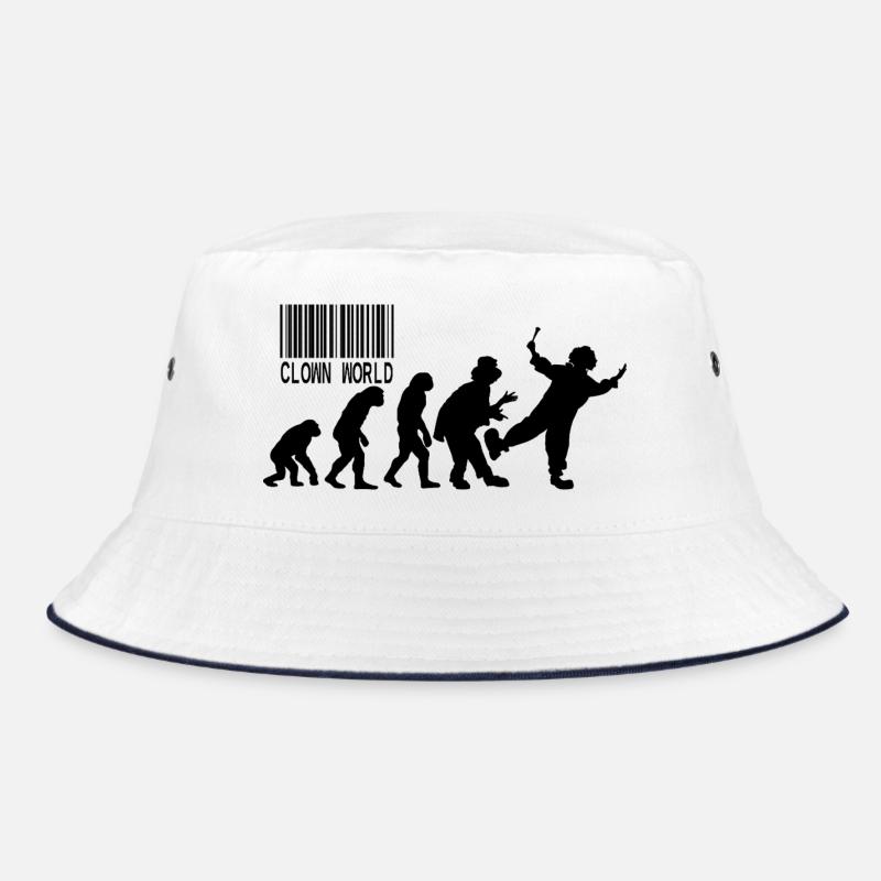 Parodie auf Clown World Evolution Bucket Hat