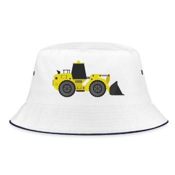 Excavator - Bucket Hat - white/navy - Front