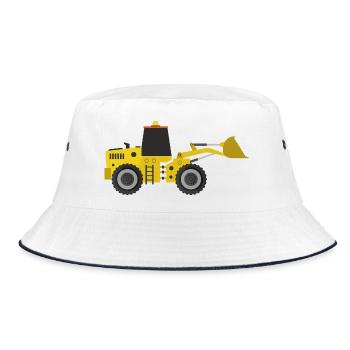 Excavator - Bucket Hat - white/navy - Front