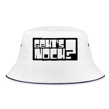 Is it still possible? - Bucket Hat - white/navy - Front