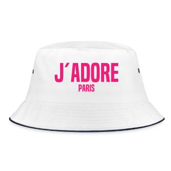 J’Adore Paris - J’aime Paris - France - Frankreich - Bob - blanc/marine - Devant